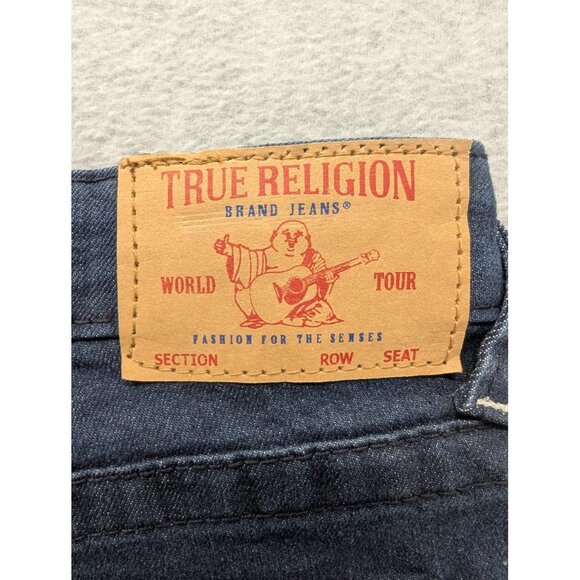 True Religion Geno Relaxed Slim Jeans Boys 16 Blue Dark Wash Stretch Denim NWT - Picture 13 of 16
